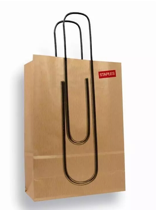 回形針手提紙袋 回形針紙質(zhì)手提袋
