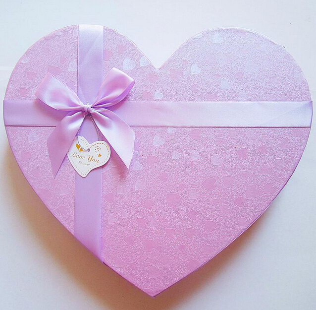 紫色心形包裝盒 紫色心形包裝盒