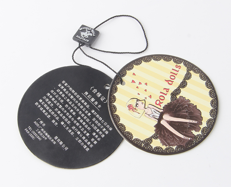 圖案精美的服裝吊牌 圖案精美的服裝吊牌